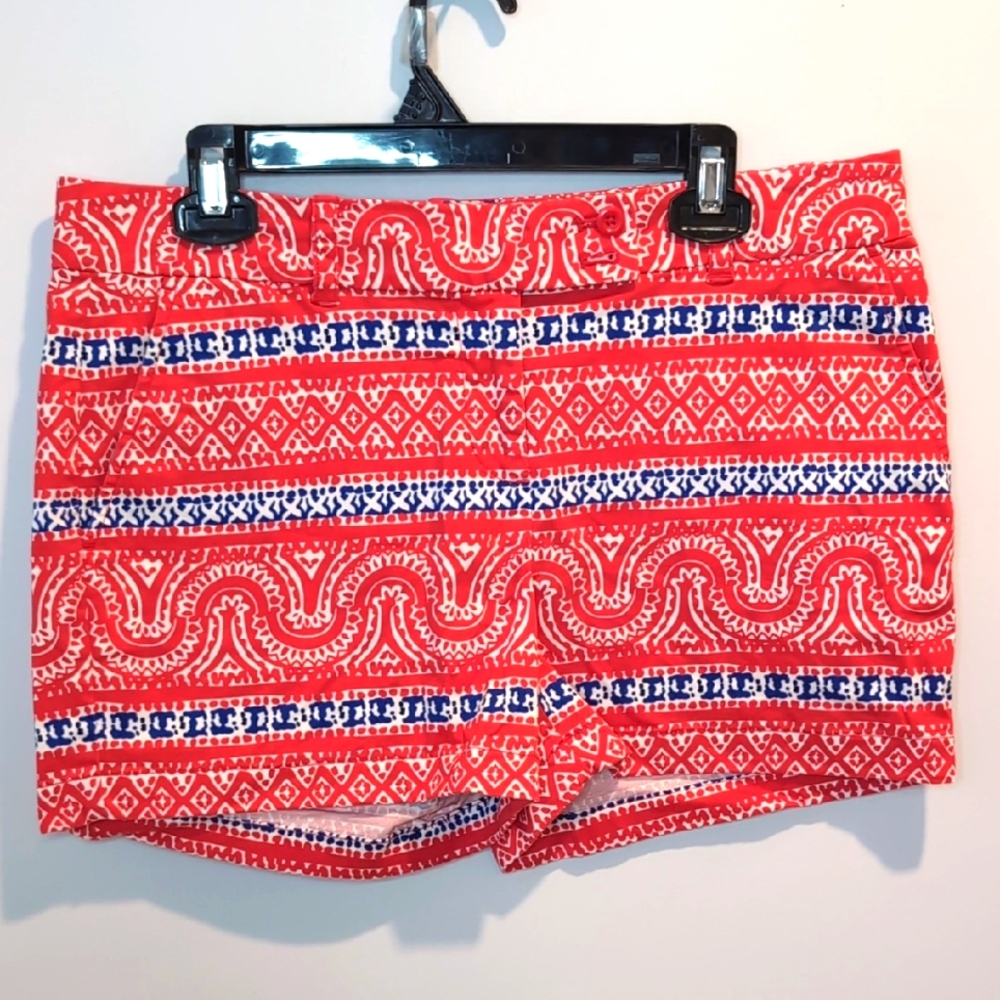Vineyard Vines Red Patterned Shorts Coastal Size 10